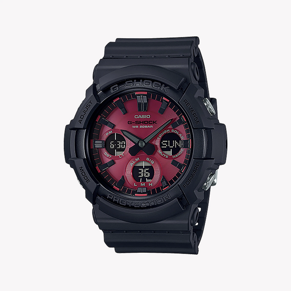 Casio G-Shock Gas-100ar-1adr - Rugged Elegance Men's Watch With Black Resin Band & Digital Dial by i-watch