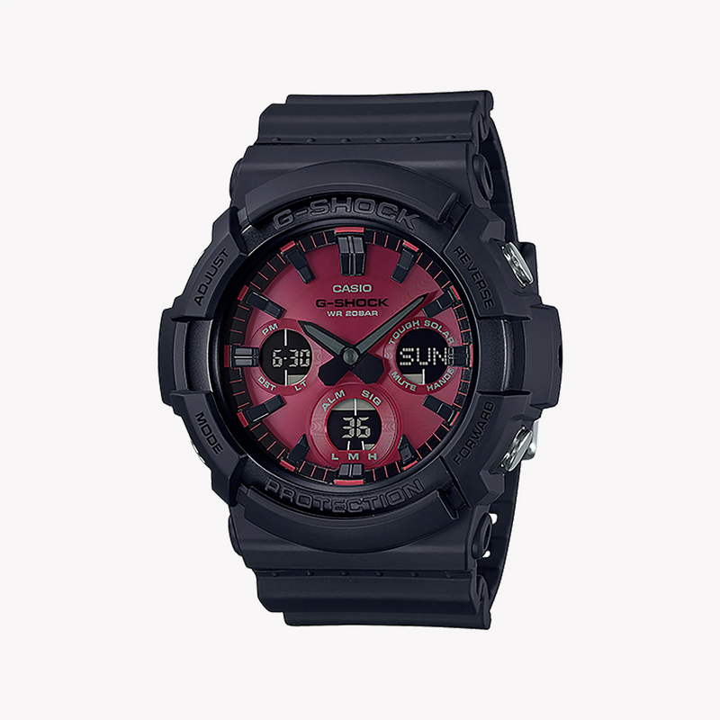 Casio G-Shock Gas-100ar-1adr - Rugged Elegance Men's Watch With Black Resin Band & Digital Dial by i-watch