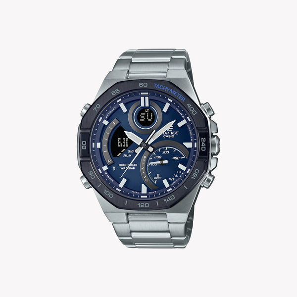 Casio Men's Stainless Steel Watch, Blue Dial | Ecb-950db-2aef by i-watch