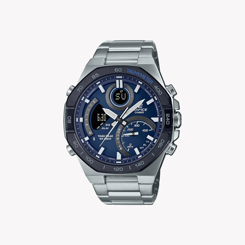 Casio Men's Stainless Steel Watch, Blue Dial | Ecb-950db-2aef by i-watch
