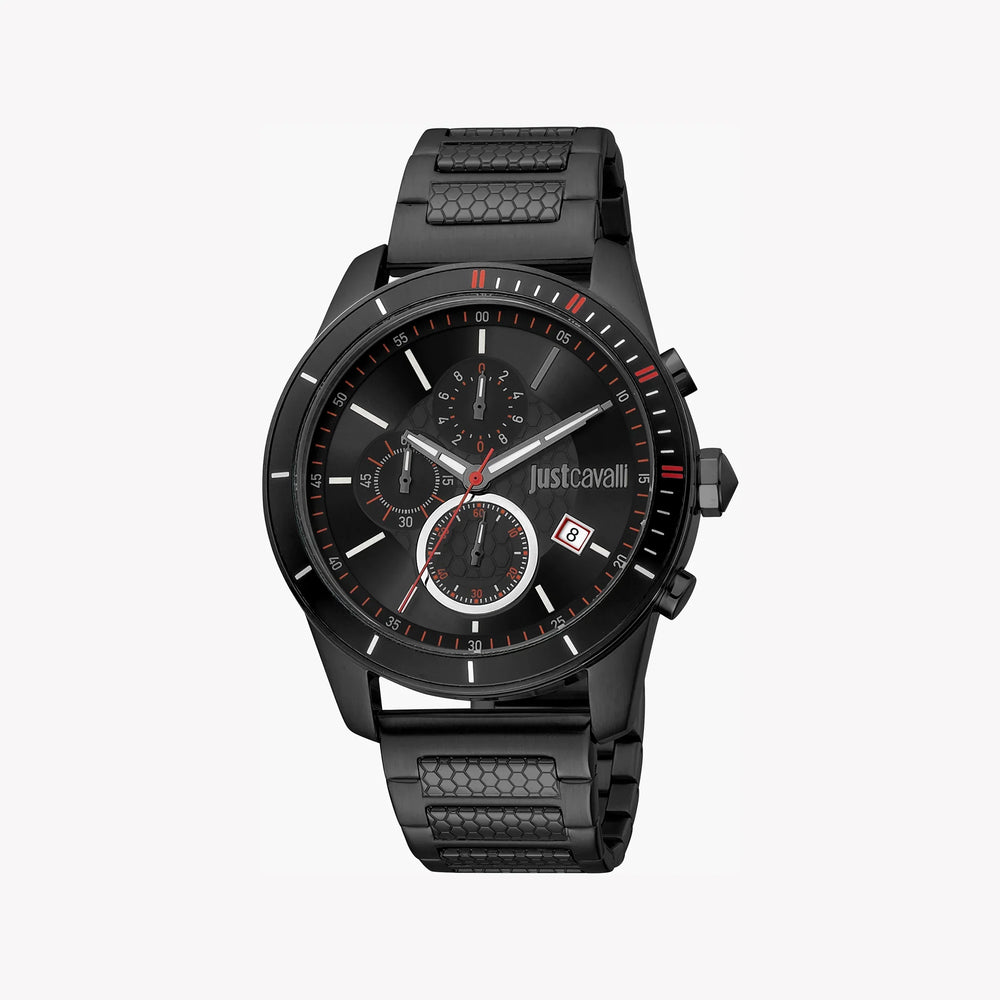 Just Cavalli Men's Black Stainless Steel Watch, Black Dial | Jc1g166m0065 by i-watch