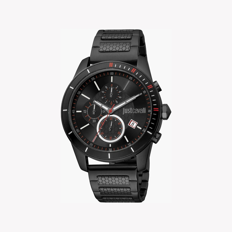 Just Cavalli Men's Black Stainless Steel Watch, Black Dial | Jc1g166m0065 by i-watch