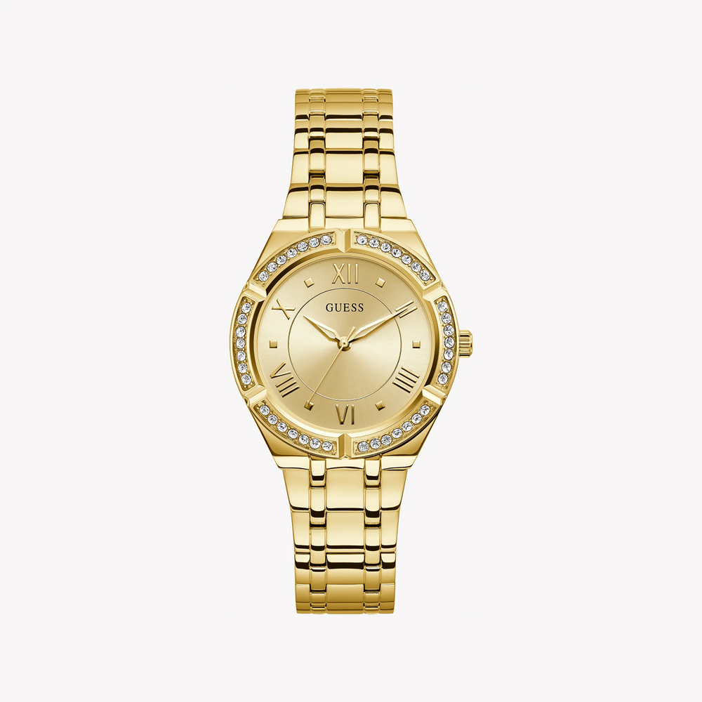 Guess Women's Gold Stainless Steel Watch, Champagne Dial | Gw0033l2 by i-watch