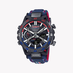 CASIO EDIFICE ECB-2000HR-1AER - BOLD SPORTY MASTERY MEN'S WATCH WITH MULTI-COLORED DIAL & ALACANTARA BAND