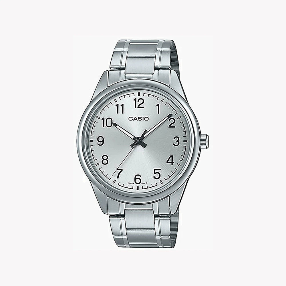 Casio Men's Silver Stainless Steel Watch, Silver Dial | Mtp-V005d-7b4 by i-watch