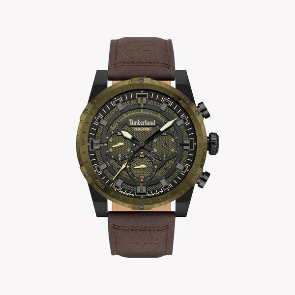 Timberland Men's Brown Leather Watch, Multicolor Dial | Tdwgf2202001 by i-watch