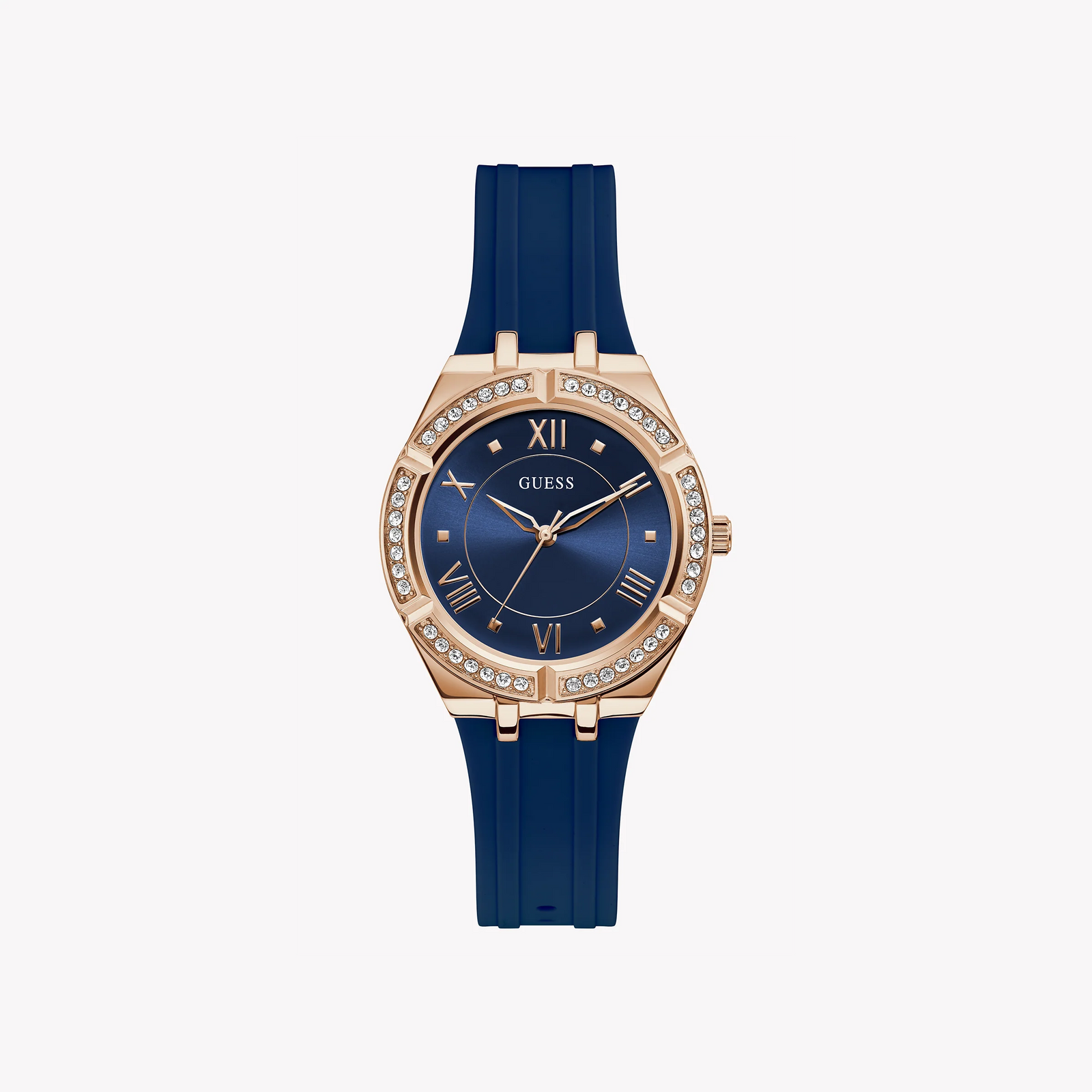 Guess Women's Rose Gold & Blue Silicone Watch | Gw0034l4 by i-watch