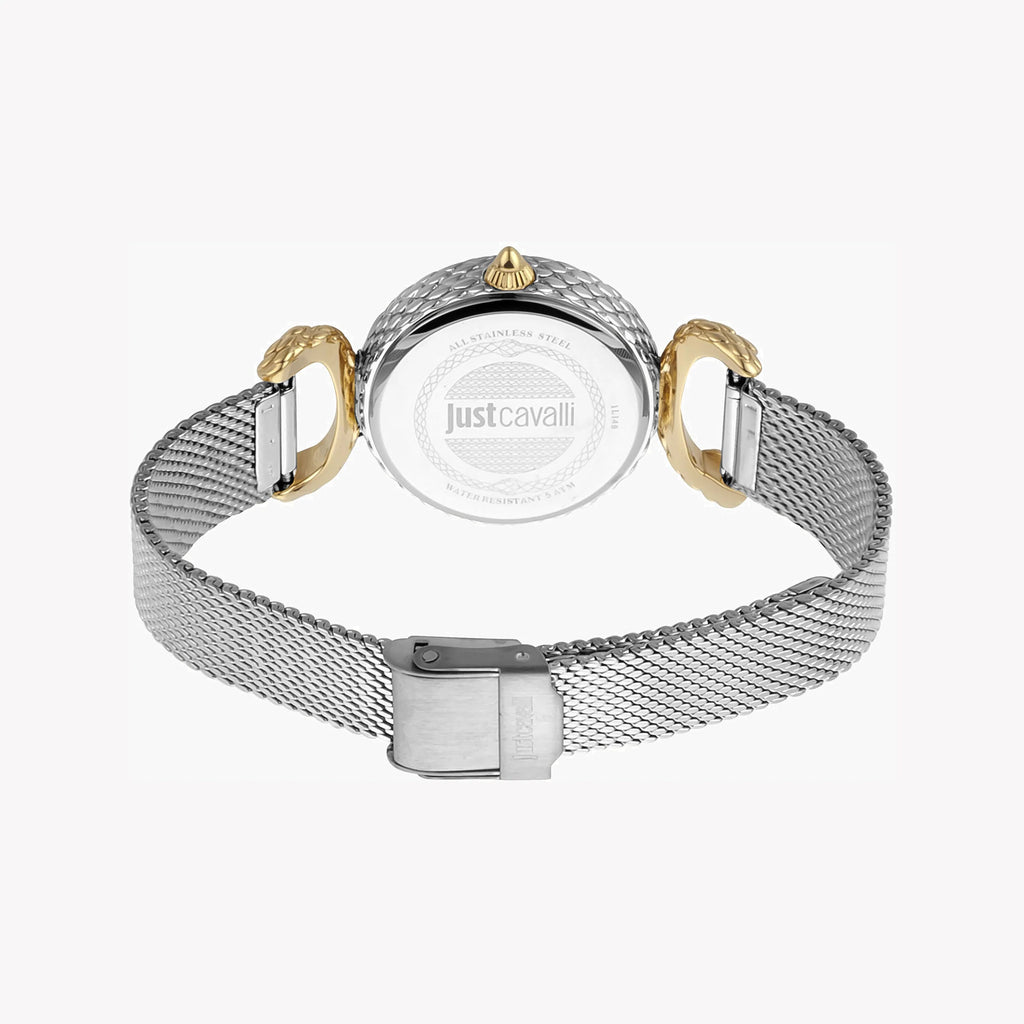 JUST CAVALLI Women's Watch with Silver Stainless Steel Case and Silver Stainless Steel Band-i-Watch-3