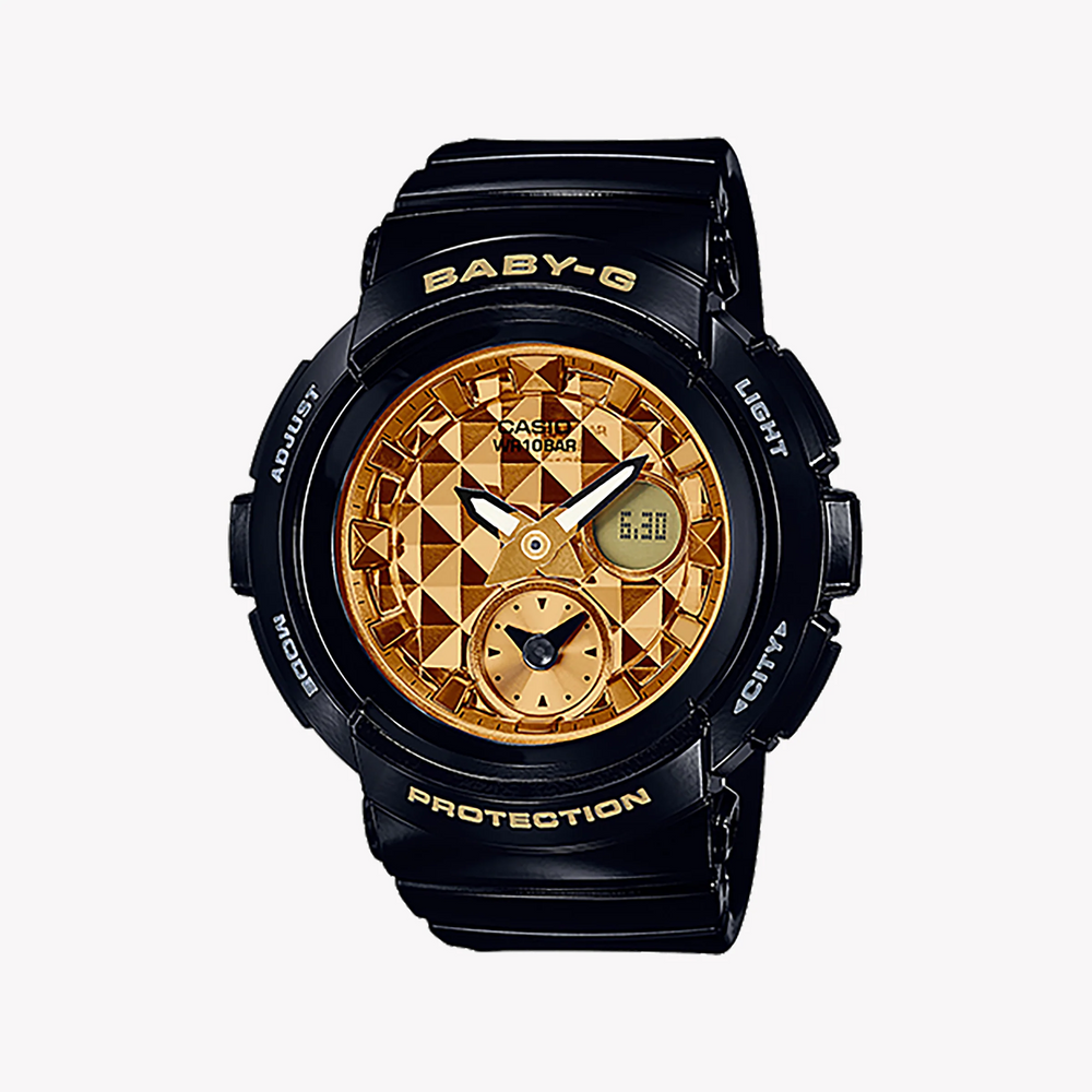 Bga-195m-1adr Baby-G Black Chic - Sporty Elegance Women's Watch With Multi-Dimensional Style And World Time Features by i-watch