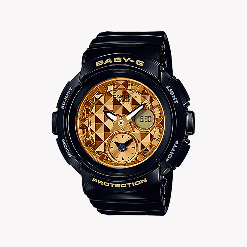 Bga-195m-1adr Baby-G Black Chic - Sporty Elegance Women's Watch With Multi-Dimensional Style And World Time Features by i-watch