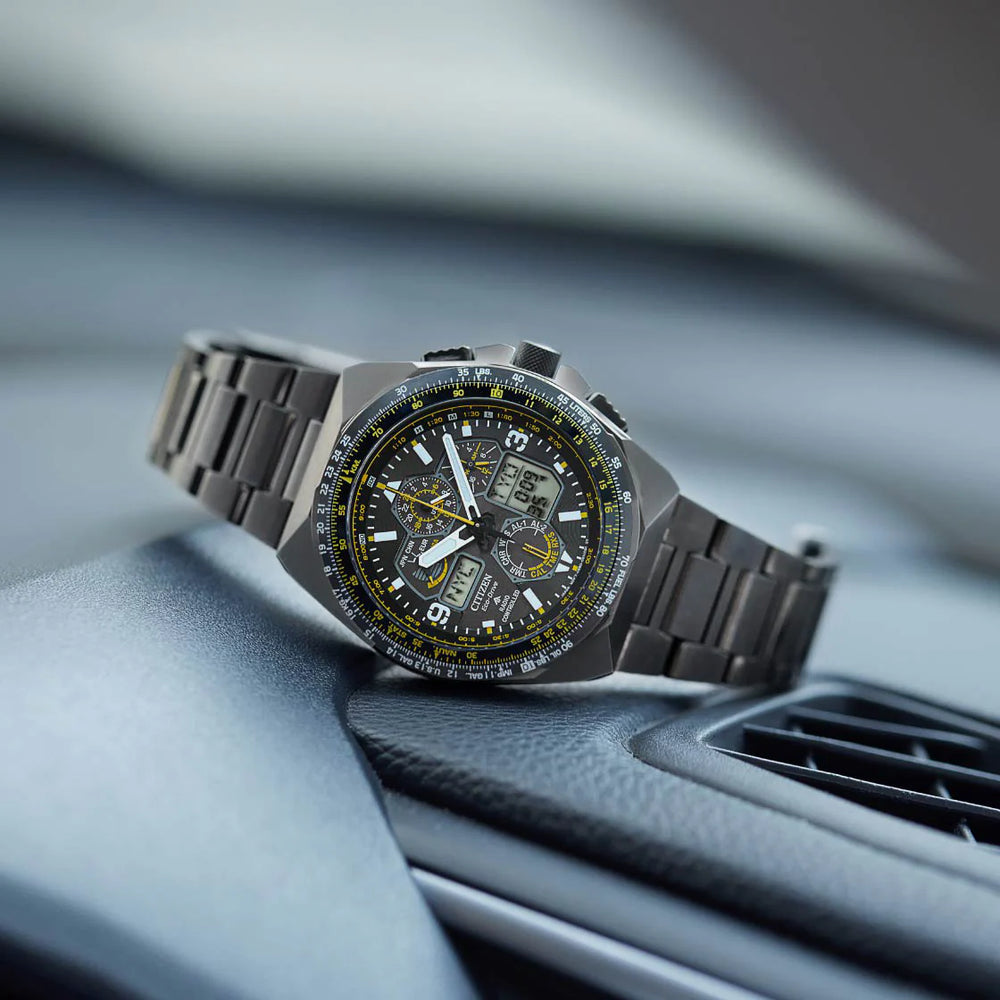 Citizen Men's Black Stainless Steel Watch, Black Dial | Jy8127-59e by i-watch