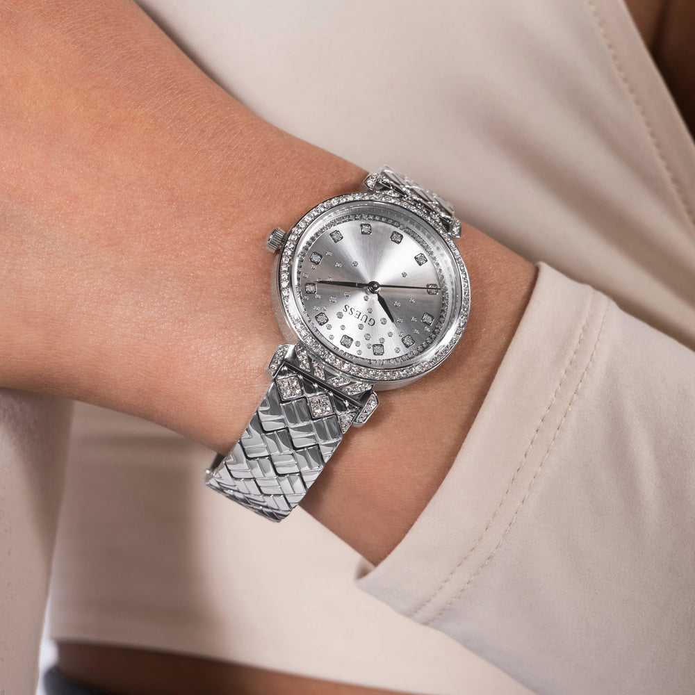 Guess Women's Silver Stainless Steel Watch, Silver Dial | Gw0763l1 by i-watch