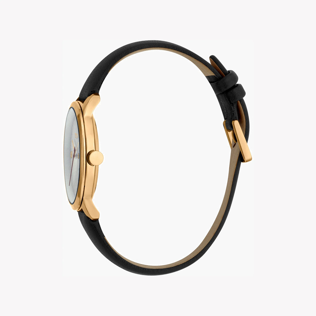 ESPRIT Women's Watch with Rose Gold Stainless Steel Case and Black Leather Band-i-Watch-2