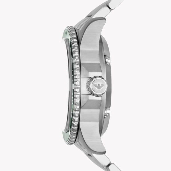 Emporio Armani Men's Silver Watch, Green Dial | Ar60061 by i-watch