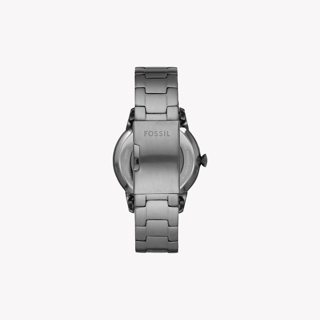 FOSSIL ME3172 SLEEK ELEGANCE - MEN'S AUTOMATIC WATCH WITH SMOKE BAND & BLACK DIAL-i-Watch-2