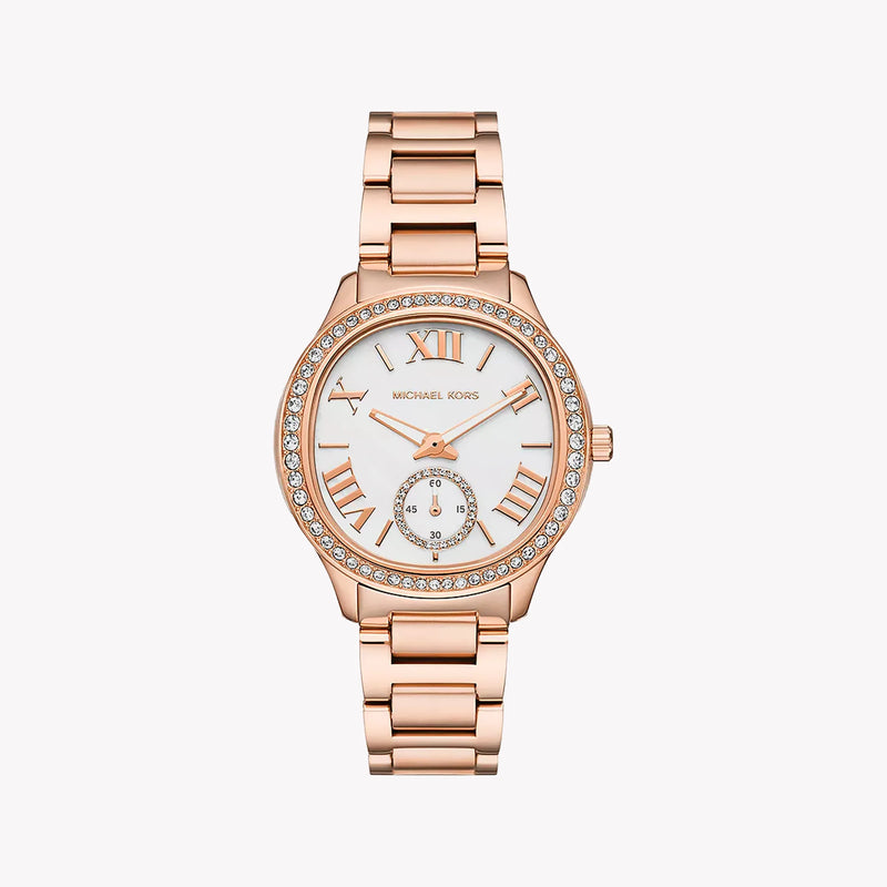 Michael Kors Women's Rose Gold Watch, White Dial | Mk4806 by i-watch