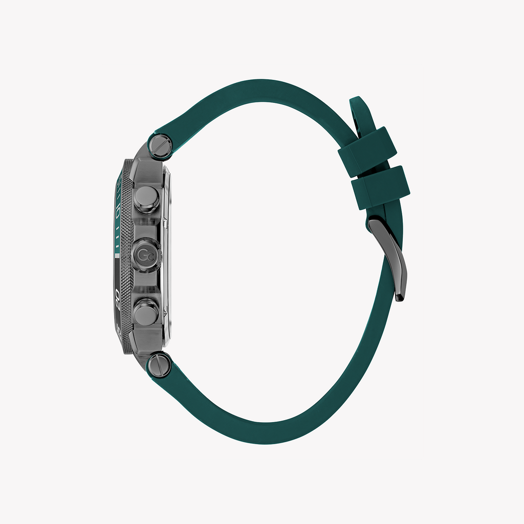 GUESS COLLECTION Z14007G9MF - BOLD GREY & GREEN DIAL MEN'S WATCH WITH SILICON BAND-i-Watch-2