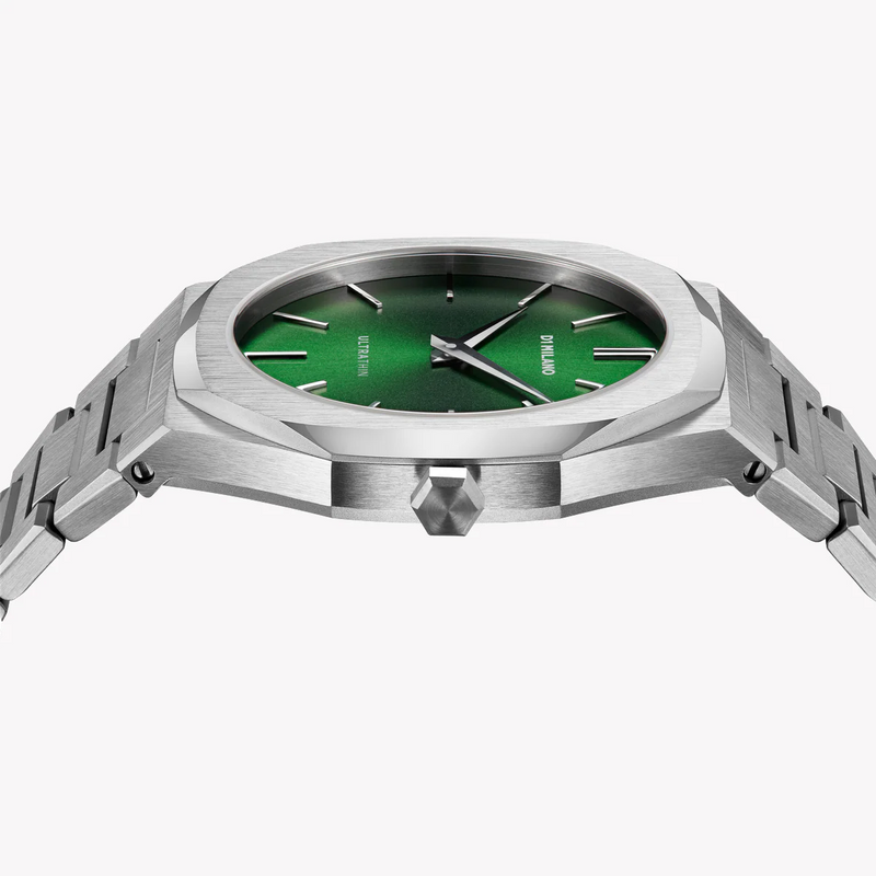 D1 Milano Women's Silver Watch, Dark Green Dial | D1-UTBL11 by i-watch