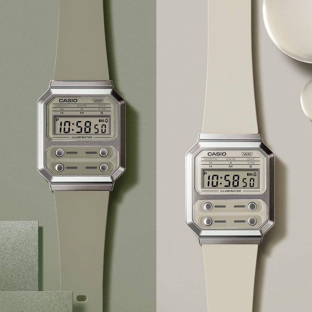 CASIO A100WEF-3ADF VINTAGE GREEN - STYLISH SPORT DIGITAL WATCH with durable resin band and practical features-i-Watch-5