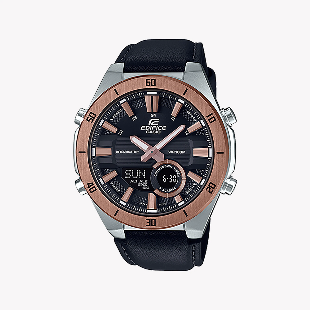 Edifice Efv-540d-1a4 - Elegant Adventure - Men's Stylish Silver & Black Watch by i-watch