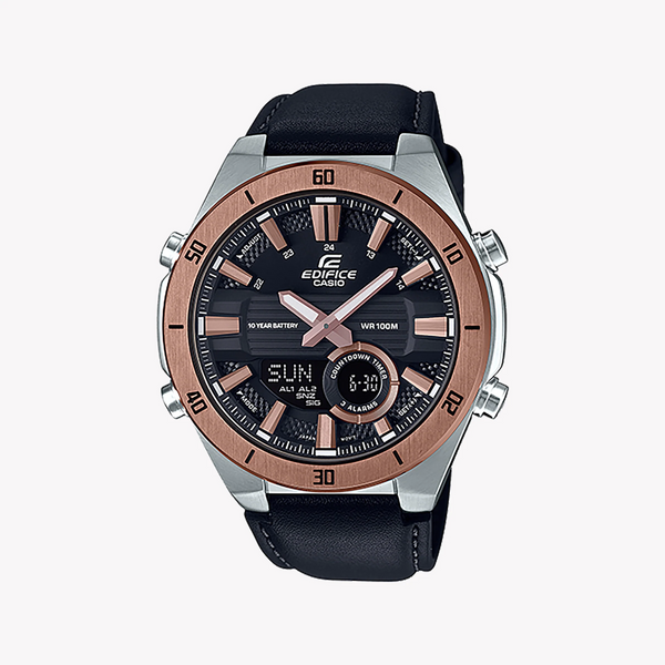 Edifice Efv-540d-1a4 - Elegant Adventure - Men's Stylish Silver & Black Watch by i-watch