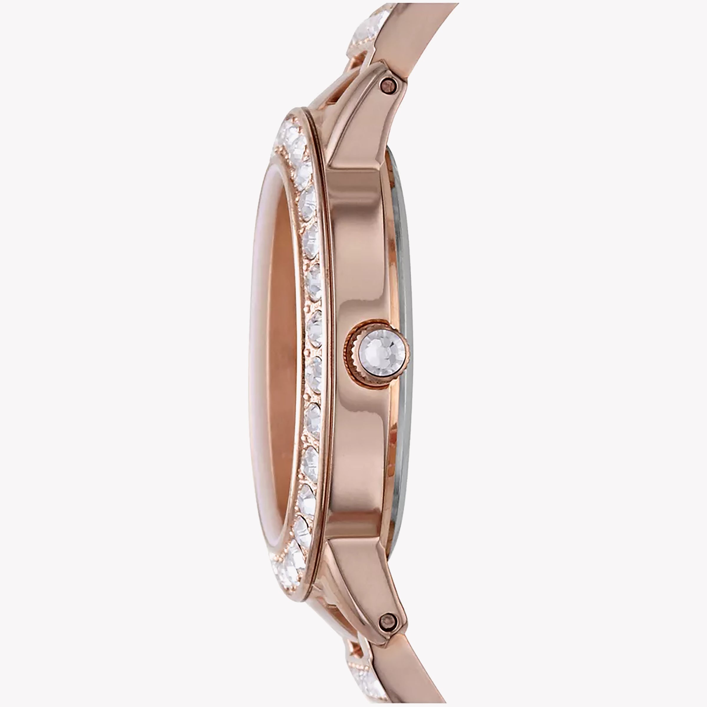 Jesse Rose Drei-Zeiger-Day-Date-Armbanduhr aus goldfarbenem Edelstahl ES3020