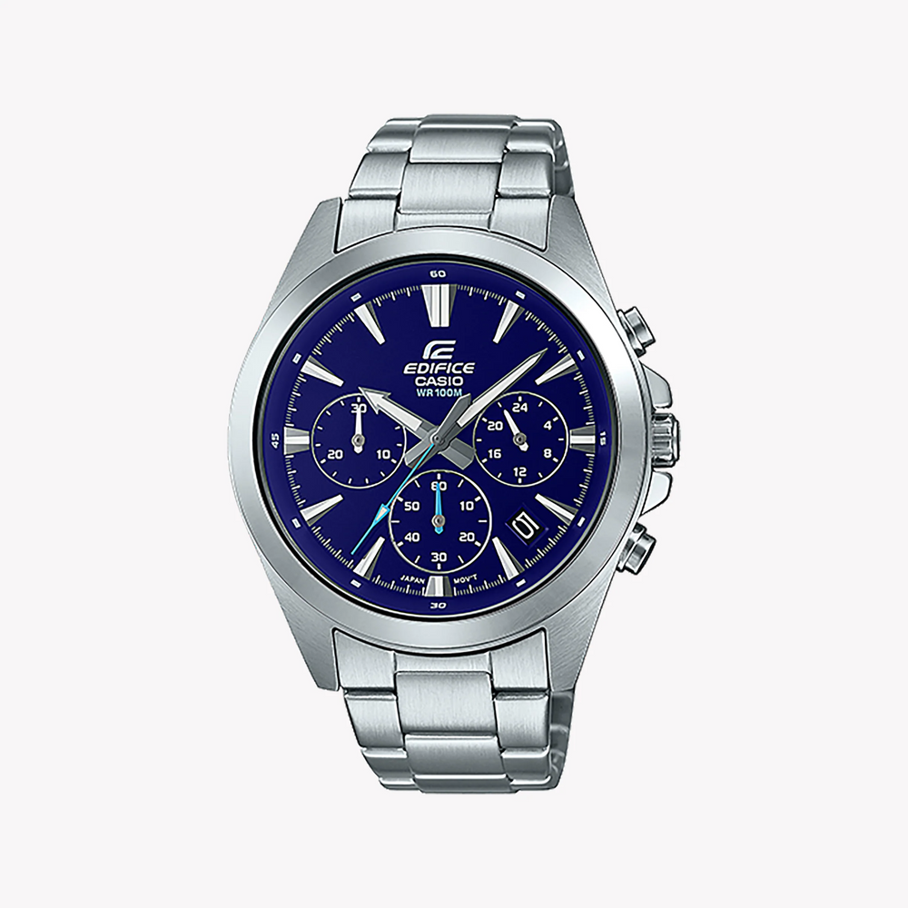 Casio Edifice Efv-630d-2avudf - Sporty Elegance Men's Watch With Stainless Steel & Blue Dial by i-watch
