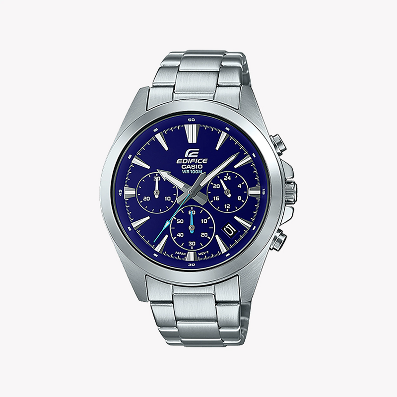 Casio Edifice Efv-630d-2avudf - Sporty Elegance Men's Watch With Stainless Steel & Blue Dial by i-watch