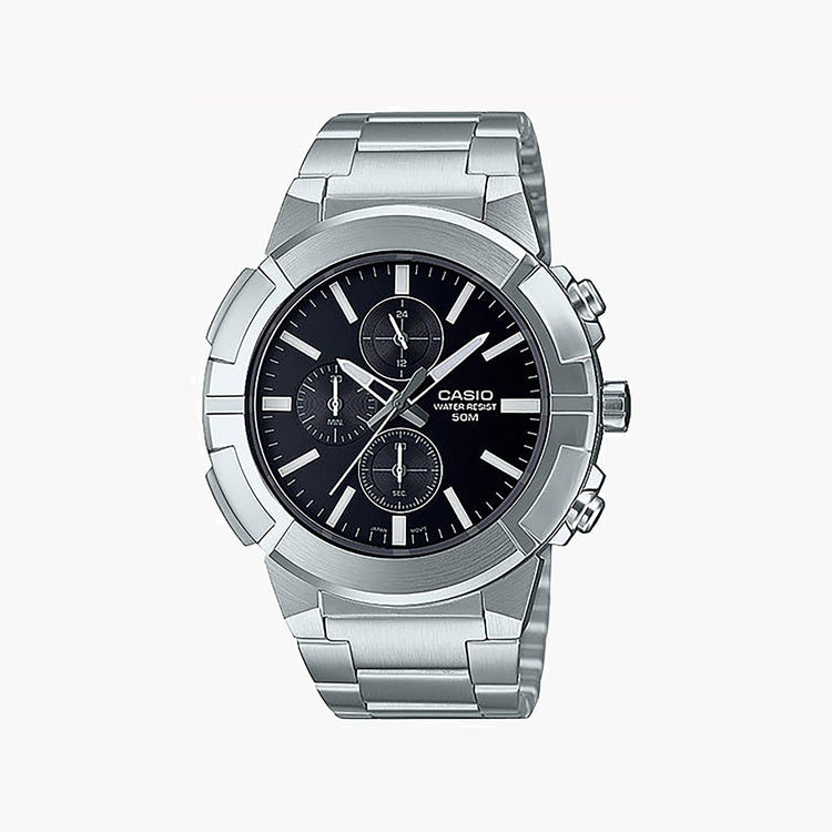 CASIO MTP-E501D-1AVDF ADVENTURE-READY - STYLISH MEN'S SPORT WATCH WITH SLEEK SILVER DESIGN