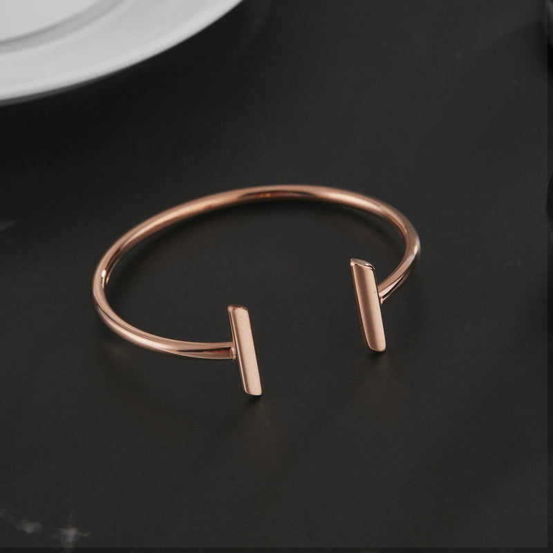 Zink Women's Rose Gold Stainless Steel Bracelet | Zfbg003rg by i-watch