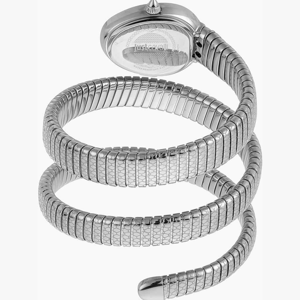 JUST CAVALLI Women's Watch with Silver Stainless Steel Case and Silver Stainless Steel Band-i-Watch-3