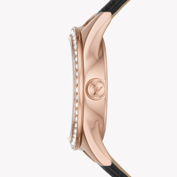 Emporio Armani Women's Rose Gold Watch, White Dial | Ar11505 by i-watch