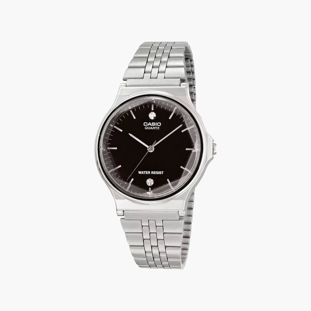Casio Men's Silver Watch, Black Dial | Mq-1000ed-1a2 by i-watch