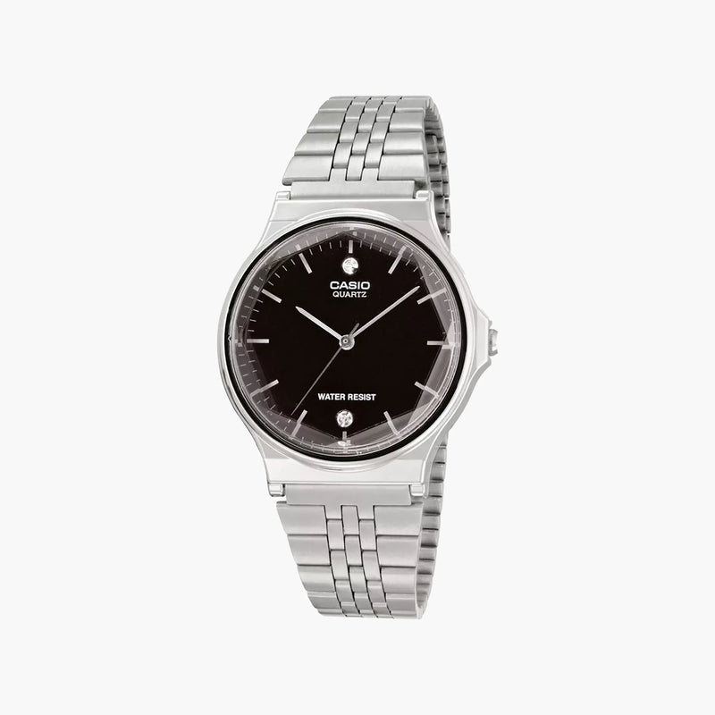 Casio Men's Silver Watch, Black Dial | Mq-1000ed-1a2 by i-watch