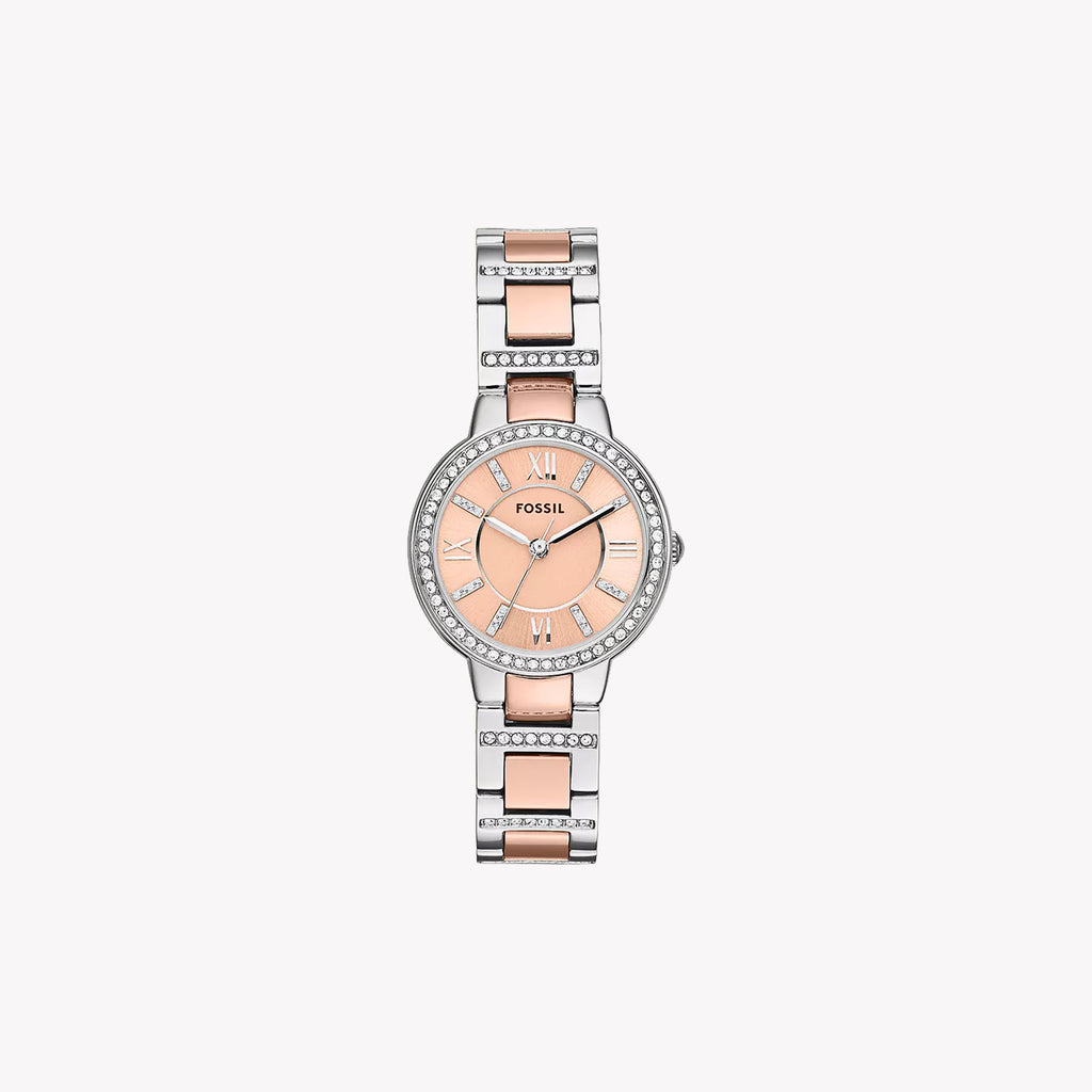 FOSSIL ES3405 ELEGANT TIMEPIECE - ROSE GOLD STAINLESS STEEL WOMEN'S WATCH