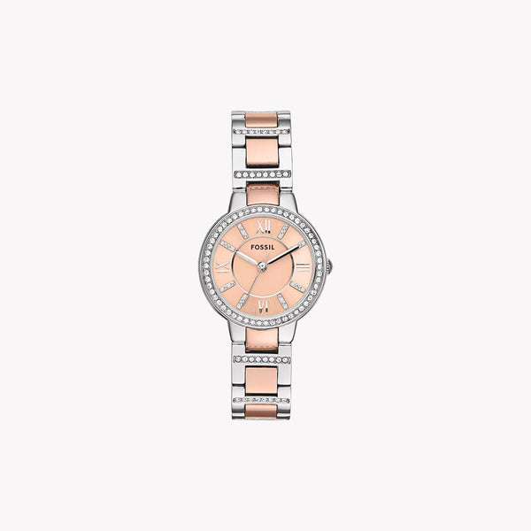 Fossil Women's Two Tone Watch, Rose Gold Dial | Es3405 by i-watch