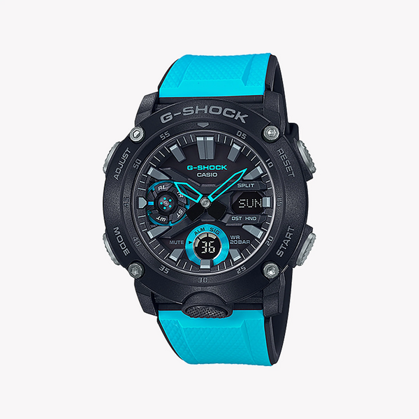 G-Shock Men's Black & Blue Resin Watch, Bold Design | Ga-2000-1a2dr by i-watch