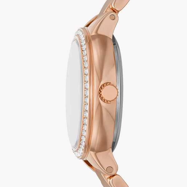 Fossil Women's Rose Gold Watch, White Dial | Es5111 by i-watch