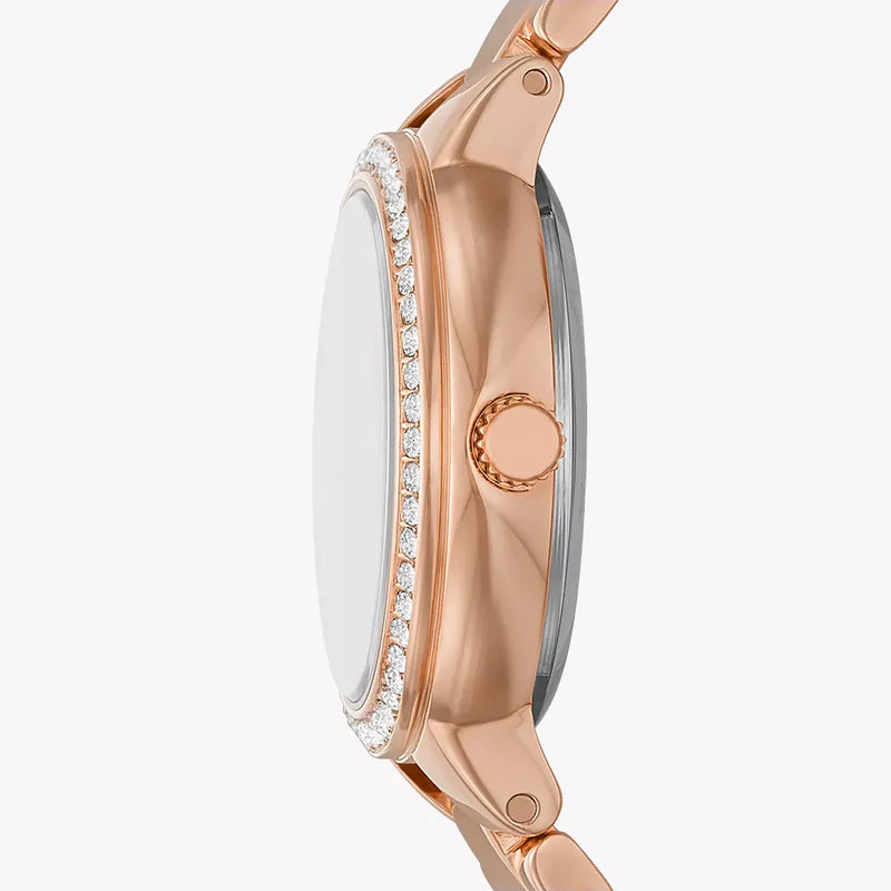 Fossil Women's Rose Gold Watch, White Dial | Es5111 by i-watch