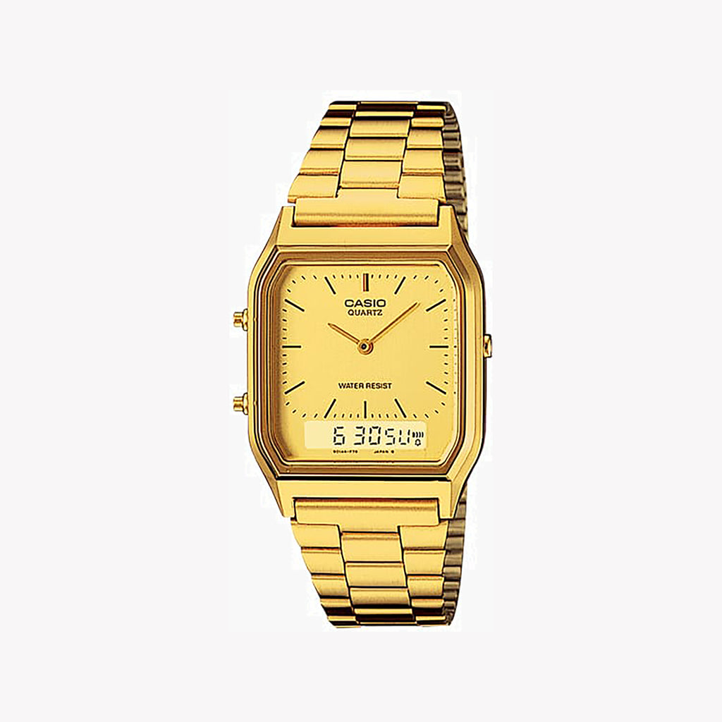 CASIO AQ-230GA-9DMQ GOLD DYNAMIC - VERSATILE TIMEKEEPING WATCH FOR WORK & ADVENTURE