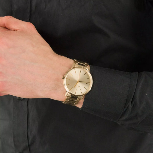 Armani Exchange Men's Gold Stainless Steel Watch | Ax7144set