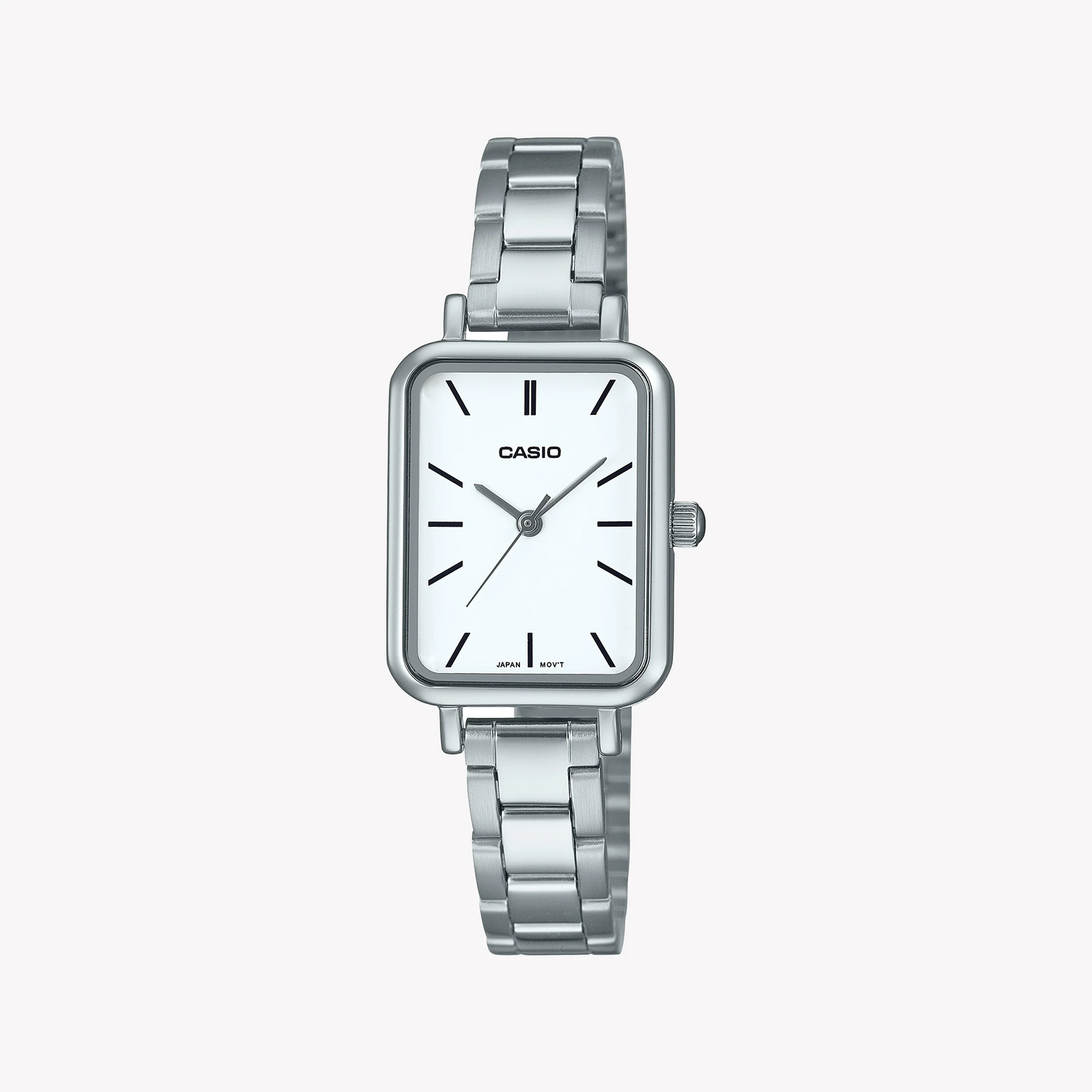 Casio Women's Silver Stainless Steel Watch, White Dial | Ltp-V009d-7eudf by i-watch