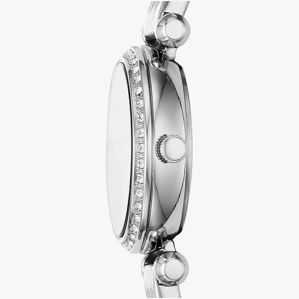 Fossil Women's Silver Stainless Steel Watch, Black Dial | Bq3501 by i-watch