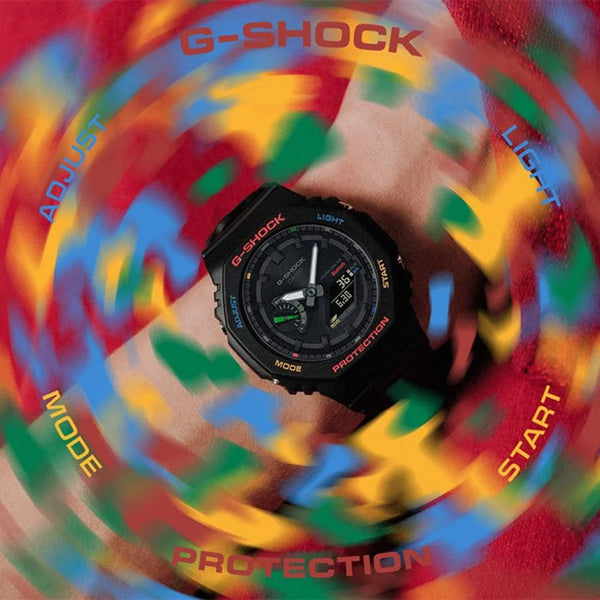 G-Shock Men's Black Resin Watch, Digital Dial | Ga-B2100fc-1adr by i-watch