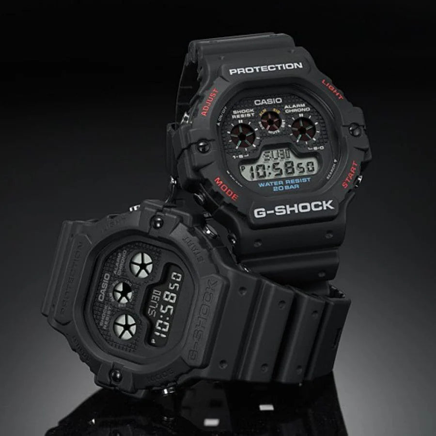 Casio G-Shock Dw-5900bb-1dr Bold Adventure - Men's All-Black Resin Sport Watch by i-watch