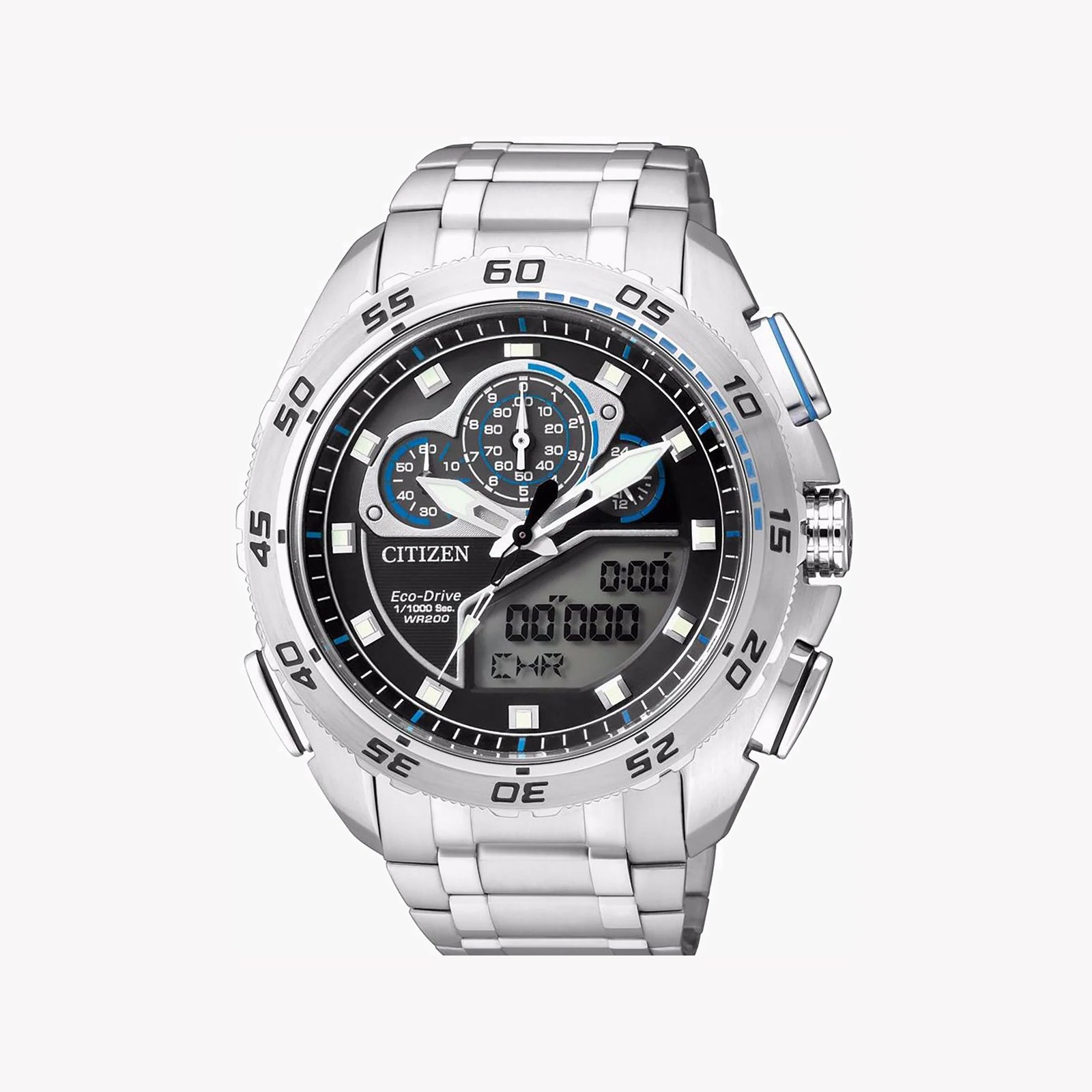 Citizen Eco-Drive Jw0121-51e - Bold & Sophisticated Men's Timepiece With World Time & Chronograph by i-watch