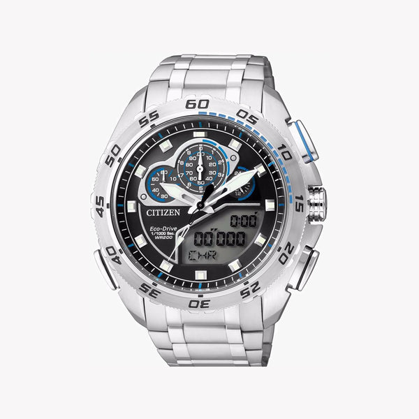 Citizen Eco-Drive Jw0121-51e - Bold & Sophisticated Men's Timepiece With World Time & Chronograph by i-watch
