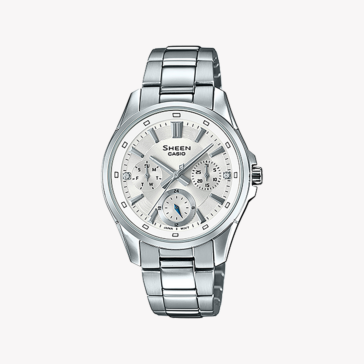 CASIO SHE-3060D-7AUDR ELEGANT ADVENTURER - SPORTY STAINLESS STEEL WOMEN'S WATCH