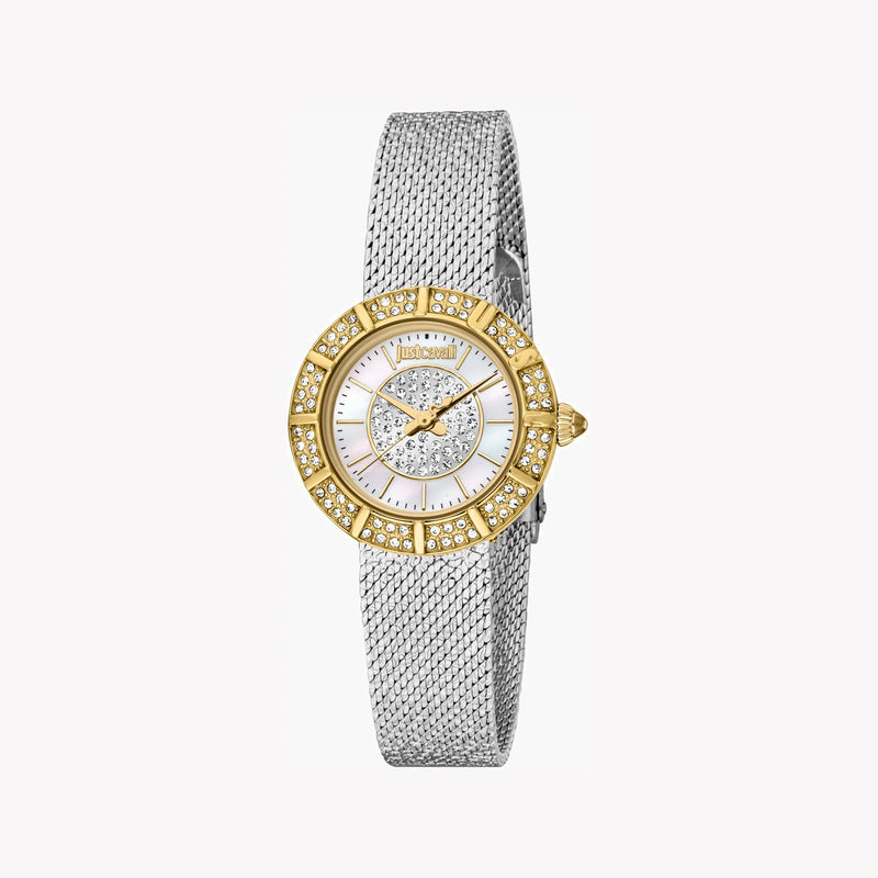 Just Cavalli Women's Gold Stainless Steel Watch, Gold & Silver Dial | Jc1l253m0095 by i-watch