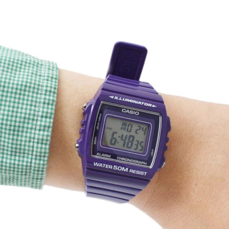 W-215H-6AVDF ELEGANTLY FUNCTIONAL: Women's Chic Resin Watch with 40mm Case & Durability-i-Watch-3